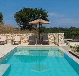  3 bedroom stone villa with pool & seaview, near Acharavi, sleeps 6